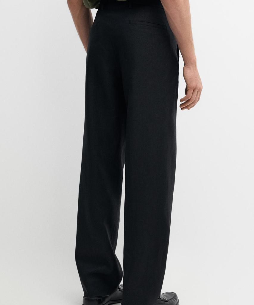 Masimodutti 100% Linen Tailored Suit Pants