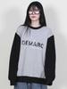 Deumakeu Logo Graphic Color Mix Sweatshirt Gray