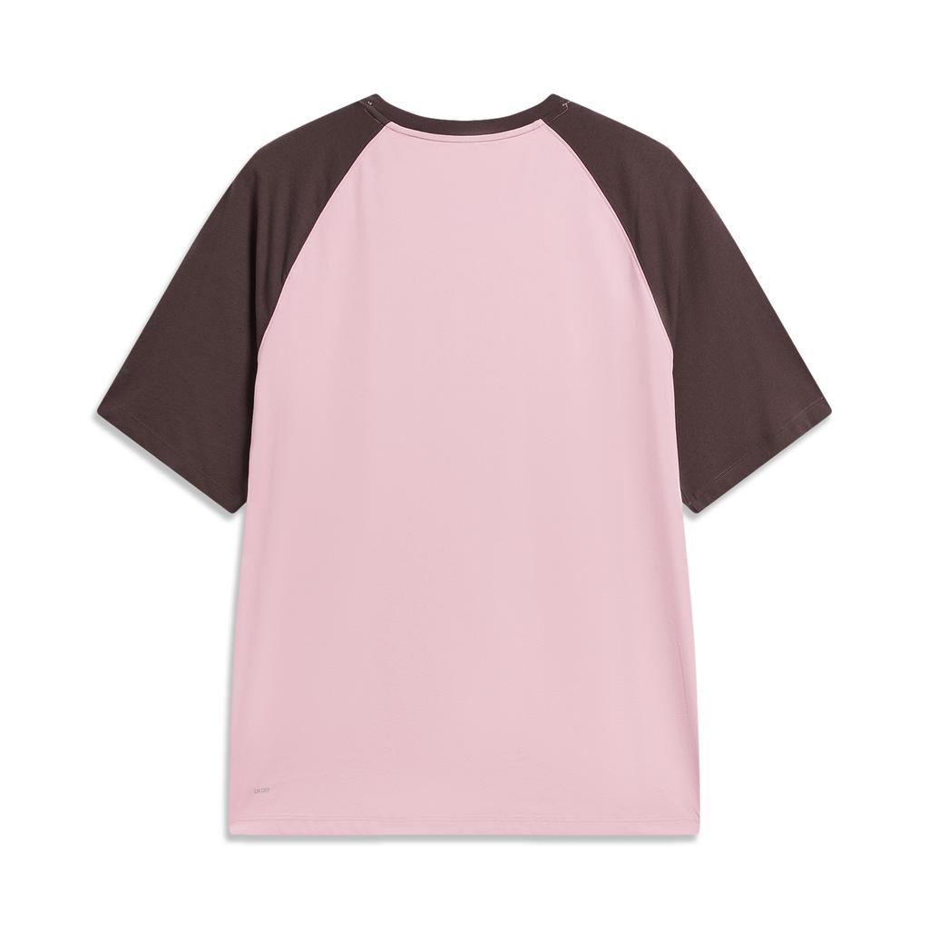 Li Ning Round Neck Letter Print Couple T-Shirt Unisex Tops ATSW289-10