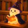 1/2Pcs Enchanting Wizard Ghost Night Light Halloween Reading Book Ghost LED Lamp Home Bedroom Kids Room Decoration Book Lovers Gift