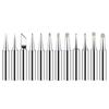 Pack Of 12 900M T Series Soldering Iron Tips Multiple Size Optimized Heat Distribution Suitable For 936 Welding Stations