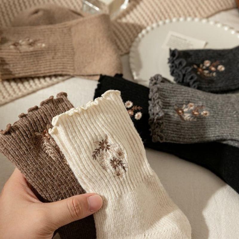 1/6 Pairs Cute Stocking Women'S Lace Bow Short Socks Summer Thin Sweat Absorbing Breathable Casual And Comfortable Socks