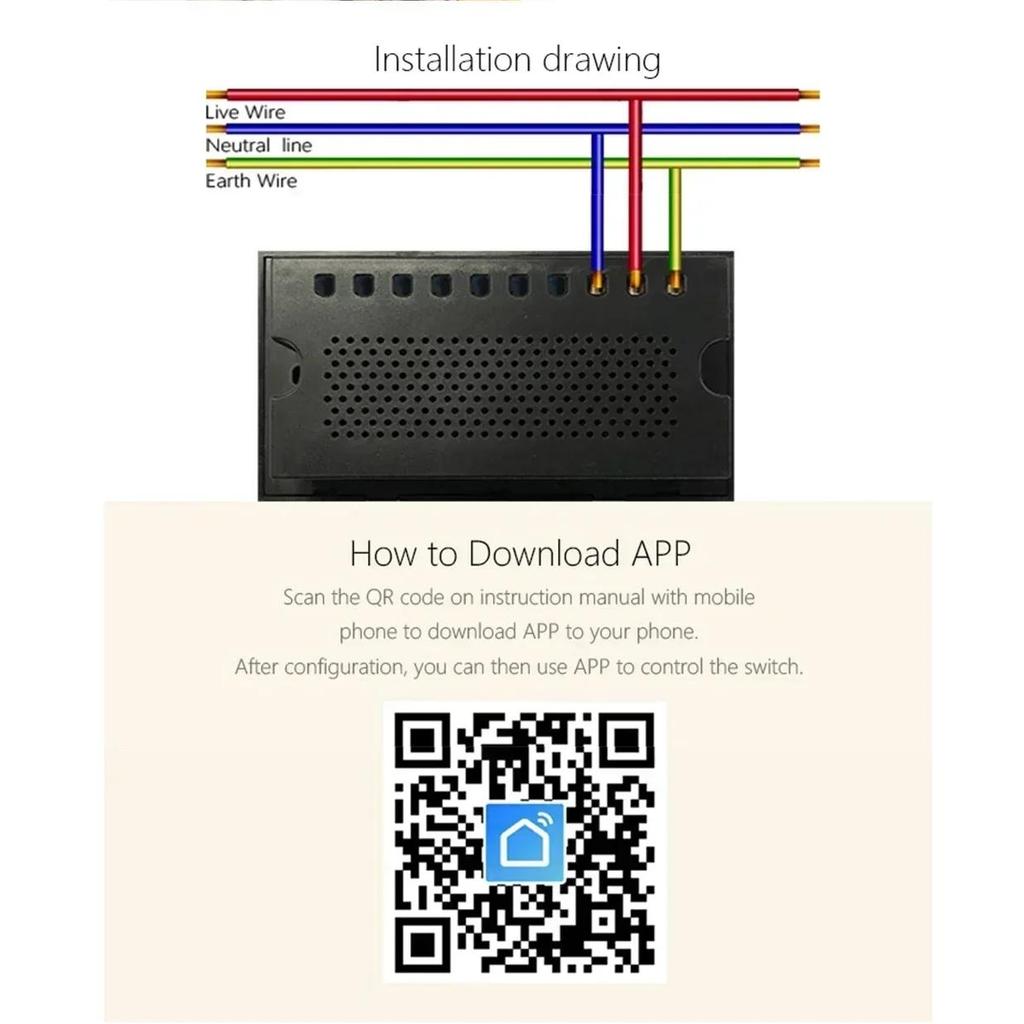 Melery Smart Tuya WiFi Dual UK Socket USB Type-C PD 20W Touch Control,Voice Controls Electricity Monitoring, Alexa Google Home