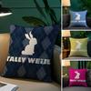 Fashionable And Trendy Design Tally Weijl-I Pillow Case Comfort Sofa Bed Silky elegant Invisible zipper Decorative cushion cover