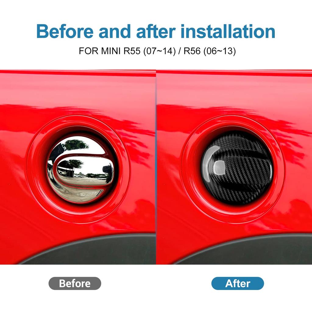 AIRSPEED Mini R55 Clubman/R56 Cooper Real Hard Carbon Fiber Car Car Fuel Tank Cap