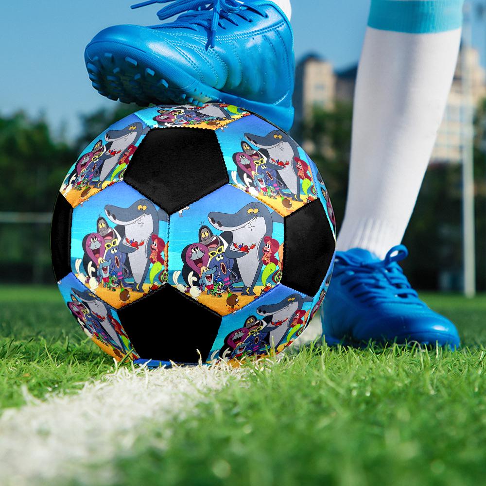 Zig & sharko Theme Size 5 Soccer Ball, Suitable for Both Indoor and Outdoor Matches, a Gift Suitable for Everyone.