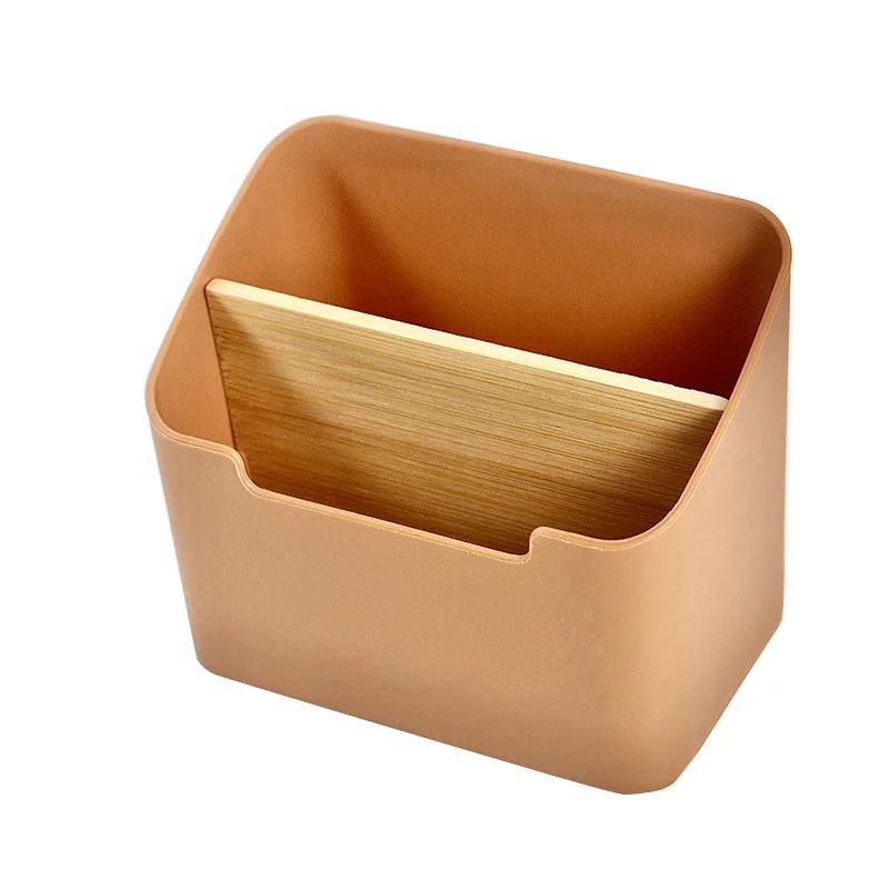 Fernbedienungshalter, 4 Steckplätze, Desktop-Aufbewahrungsbox, TV-Fernbedienung, Telefon, Trapezkorb, Schreibwaren-Organizer, Fall, Home Hotel