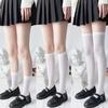 Socks Women'S Summer Thin Stockings Micro-Pressure Calf Socks Thin Leg Jk Knee Socks Black And White Stockings Zhuji Socks