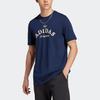 Adidas Originals Graphics Archive Tee Letter Logo Print Sports Short Sleeve T-shirt Men Tops Deep-Indigo IC5764