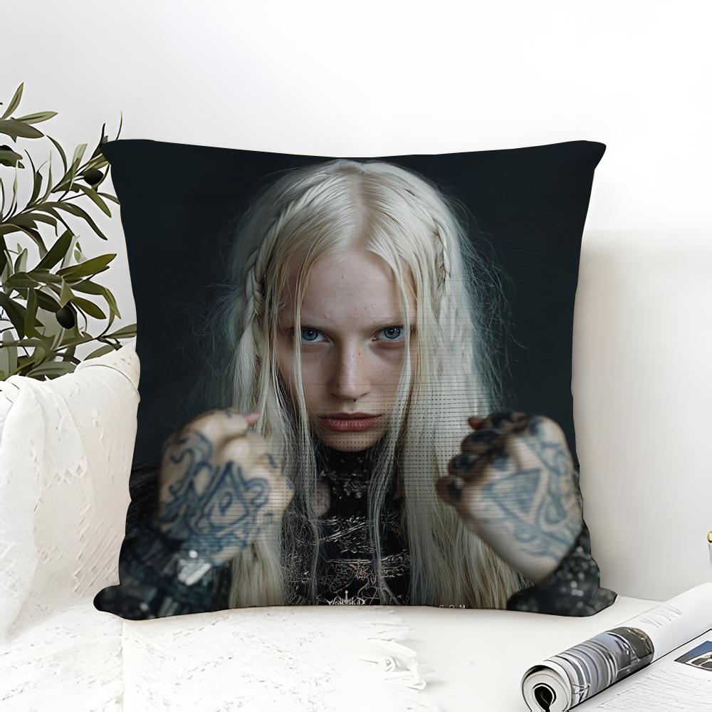 L-Legend Of The Dark Elf H-Halvarth The Nordic People Of Thunder Linen Pillow Case Sofa Home Decor Cushion Cover Cushion Cove