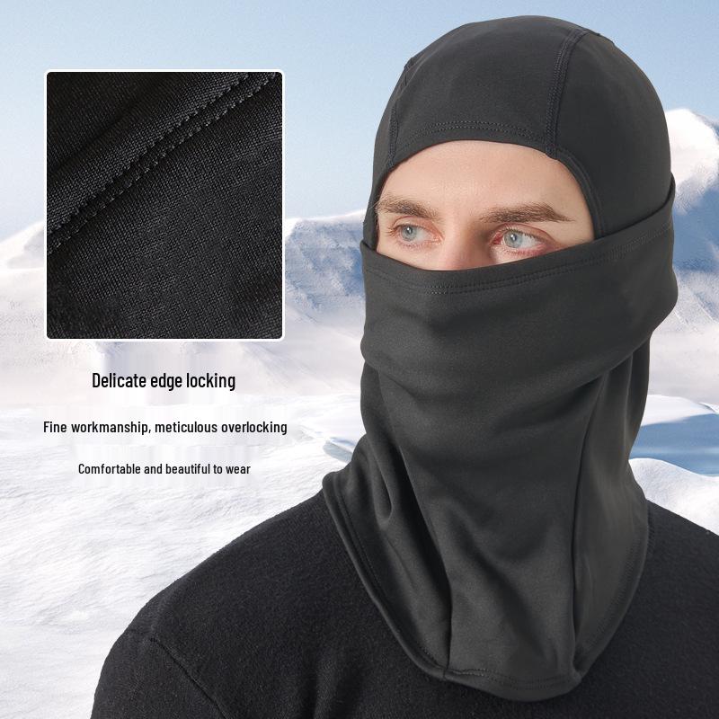 Windproof Fleece-Lined Winter Balaclava: Cold-Proof Motorcycle & Ski Face Protector