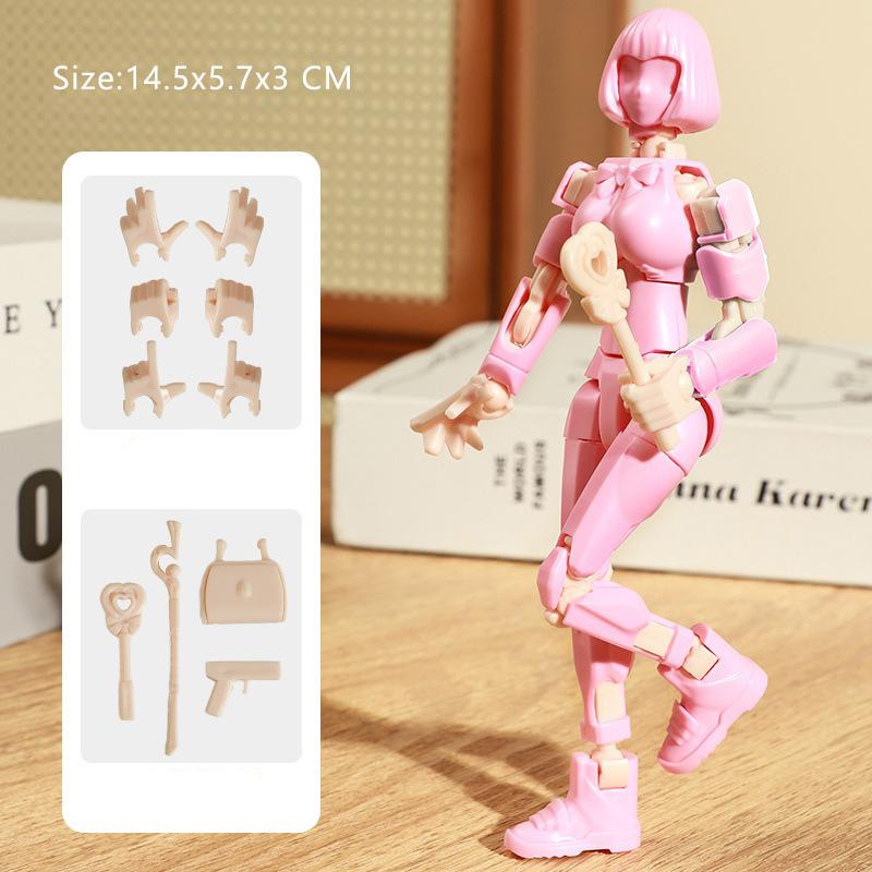 3D Printed Mannequin Dummy Magical Beauty Girl Action Figure Multi-Jointed Movable Shapeshift Robot Ornament For Kids Adult
