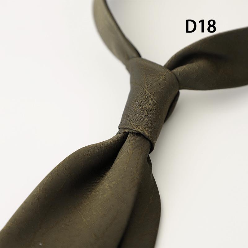 Men's Korean Style Formal Business Ties - Spring/Summer Collection (8CM, Simple Lines, Red/Coffee/Beige Series, Hand-tied)