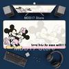 HD Printing Anime Mouse Pads Black and White Mickey Mouse Pad Speed Pc Computer Keyboard Desk Mat PC Gaming Accessories Mousepad