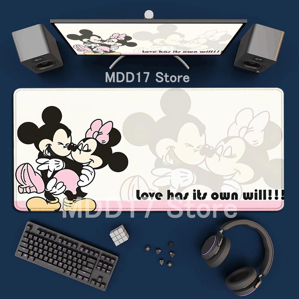 HD Printing Anime Mouse Pads Black and White Mickey Mouse Pad Speed Pc Computer Keyboard Desk Mat PC Gaming Accessories Mousepad