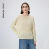 Lancy Linen Blend Round Neck Knit Sweater