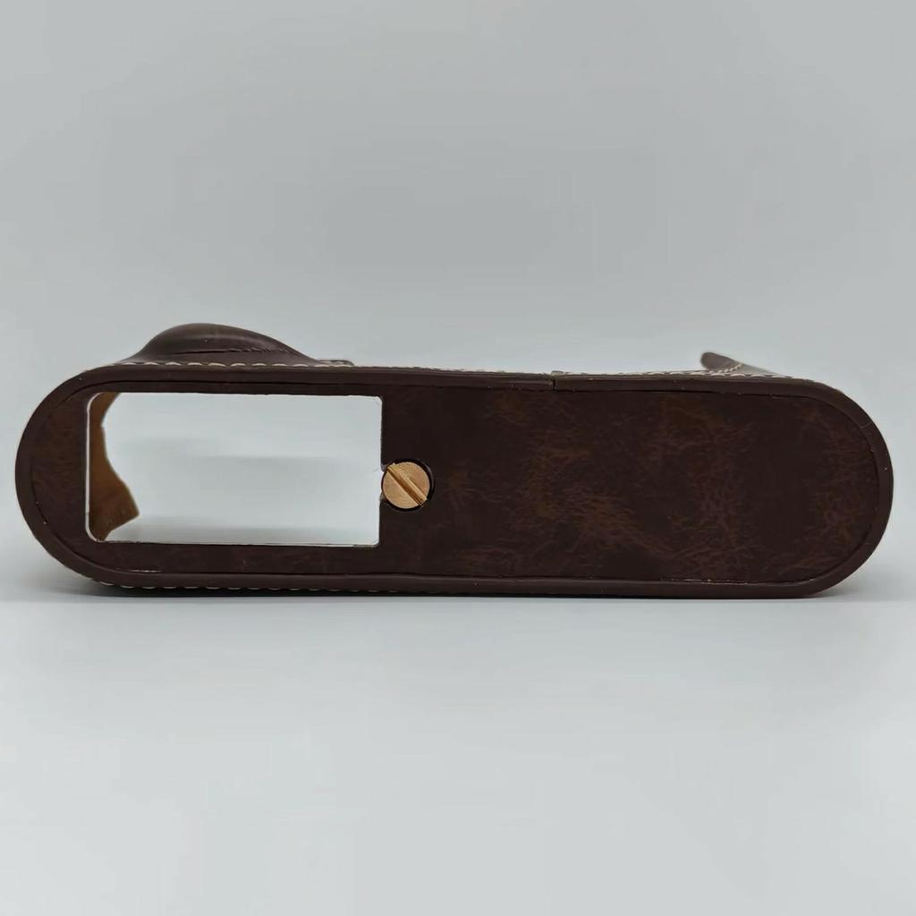For Leica X Vario (Typ 107)/X (Typ 113) Camera Protection Bottom Case PU Leather Cover with Battery Opening