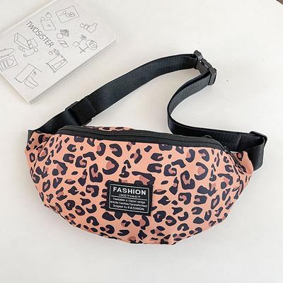 Marsupio a spalla singola con stampa leopardata, marsupio casual versatile, borsa da uomo alla moda, borsa piccola, borsa a tracolla da donna