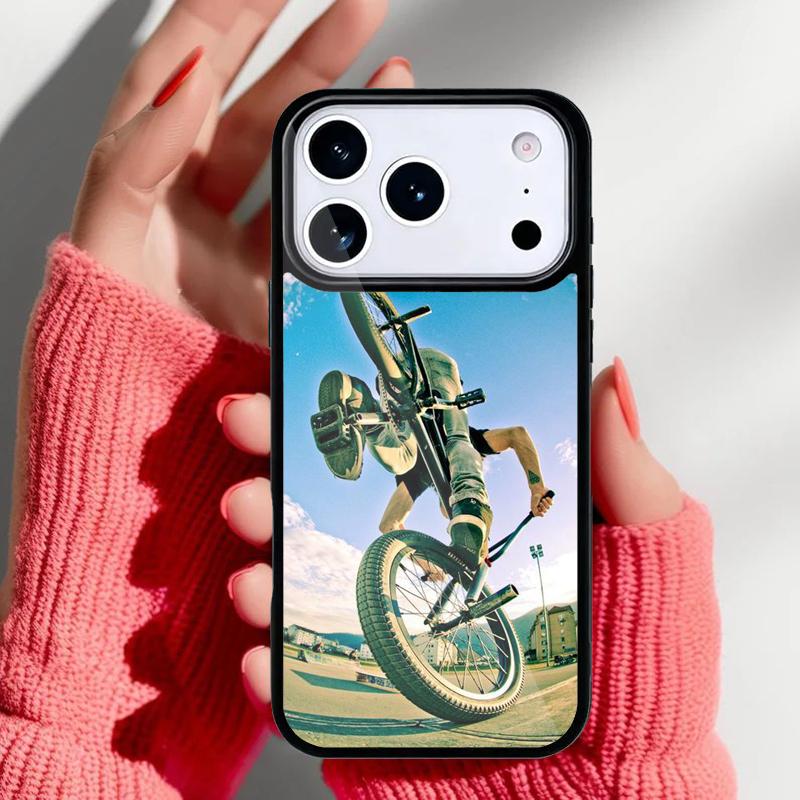 BMX Bike Extreme Sport Phone Case for iPhone 17 16 15 14 13 Pro Max Back Cover for 12 11 Pro Coque