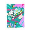 Snoopys & Woodstock Fun & Flowers Flannel Blanket Awesome Throw Blanket for Home Hotel Sofa 150*125cm Quilt,