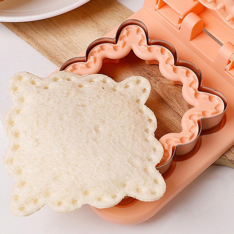 Easy Sandwich Sealer -Round Sandwich Cutter Sealer For Kids Lunch Boxes 2-In-1 Sandwich Maker Ideas For School Lunches Bento