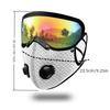 Comfortable Cycling Face Mask with Goggles Dust Proof Washable Reusable Windproof Mask for Outdoor Sports Riding Commute