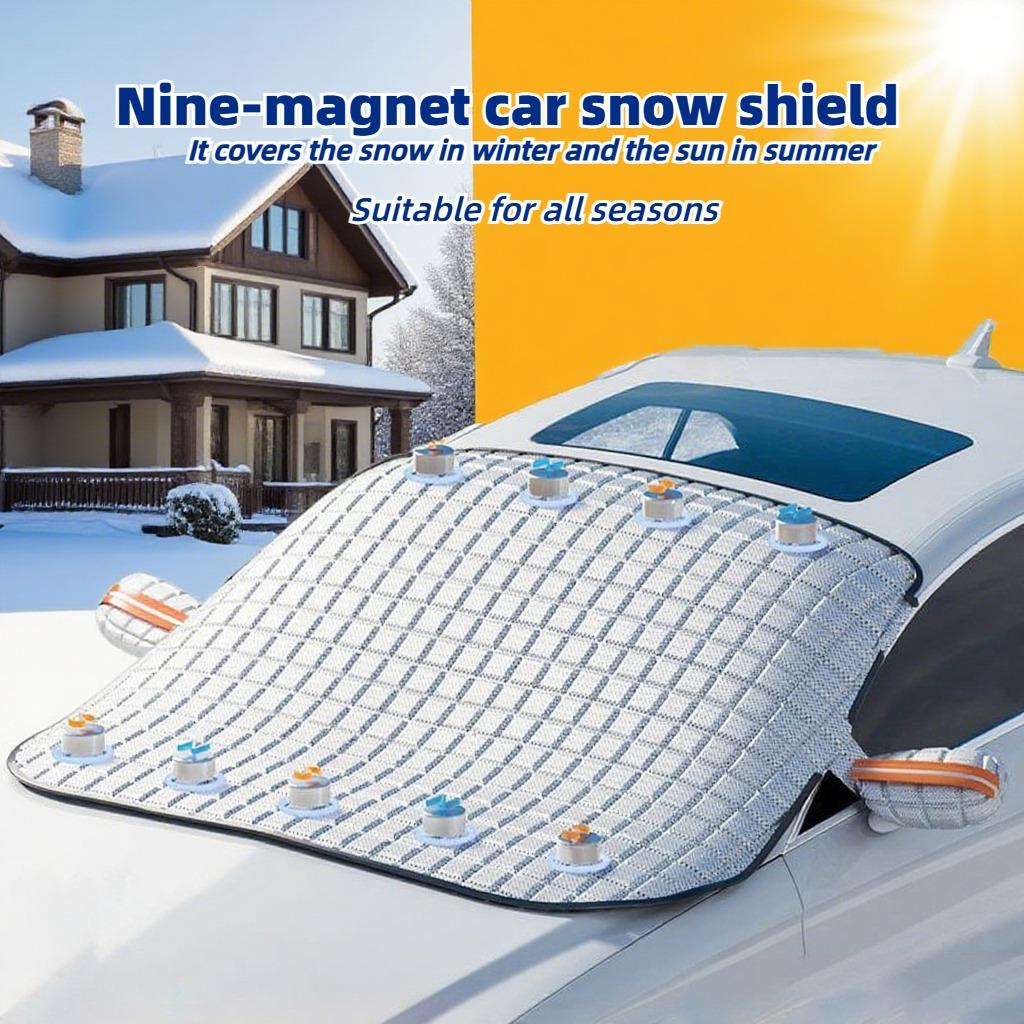 Car Windshield Snow Shield for Winter Car Cover Front Window Anti Ice Frost Outdoor Protection Snow Cover with Magnet