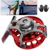 Front Ice Fishing Wheel Fly Full Metal With Unloading Force ReelRed Right Hand