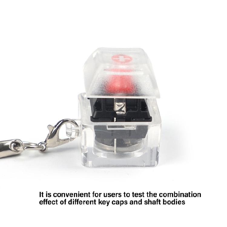10PCS Switches Tester Keyboard Switches Sampler Enhances Typing 1-Key Switches Testing Keychain Translucent