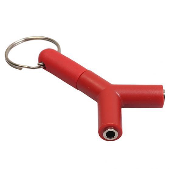 3,5 mm austiņu austiņu audio sadalītājs no vīrieša līdz 2 sievietēm Y formas stereoadapteris