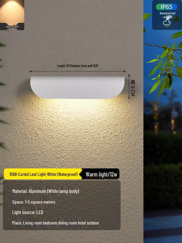 2025 Sleek LED Wall Lamp: Waterproof Bedside, Living Room, Outdoor & Entrance Decor