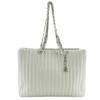 New Mademoiselle Tote Bag A30038 Chain Tote Light Blue Leather Women Used