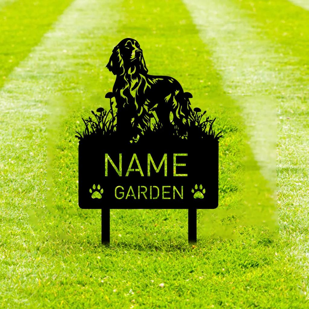 Metal Garden Stake Personalized Dog Memorial Gift Custom Grave Marker Remembrance Decor Sympathy