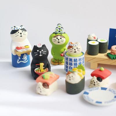 1pc Japan Zakka Sushi Bar Japan Miniature Figurines Resin Craft Toy Bookshelf Decoration Collectible Scene Decoration