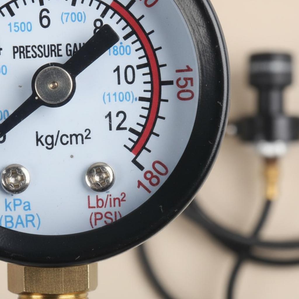 Radial Pressure Gauge 1.6 MPa Air Compressor Gauge Industrial Tool Part Compact Face