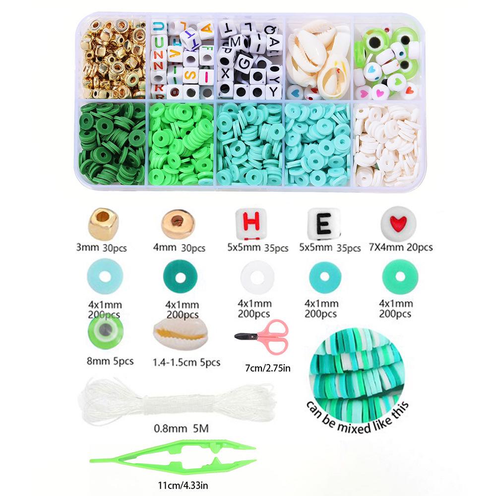 

Набор для браслетов из глиняных бусин с 24 ячейками: Набор бусин 3 мм 23 цветов для изготовления украшений своими руками