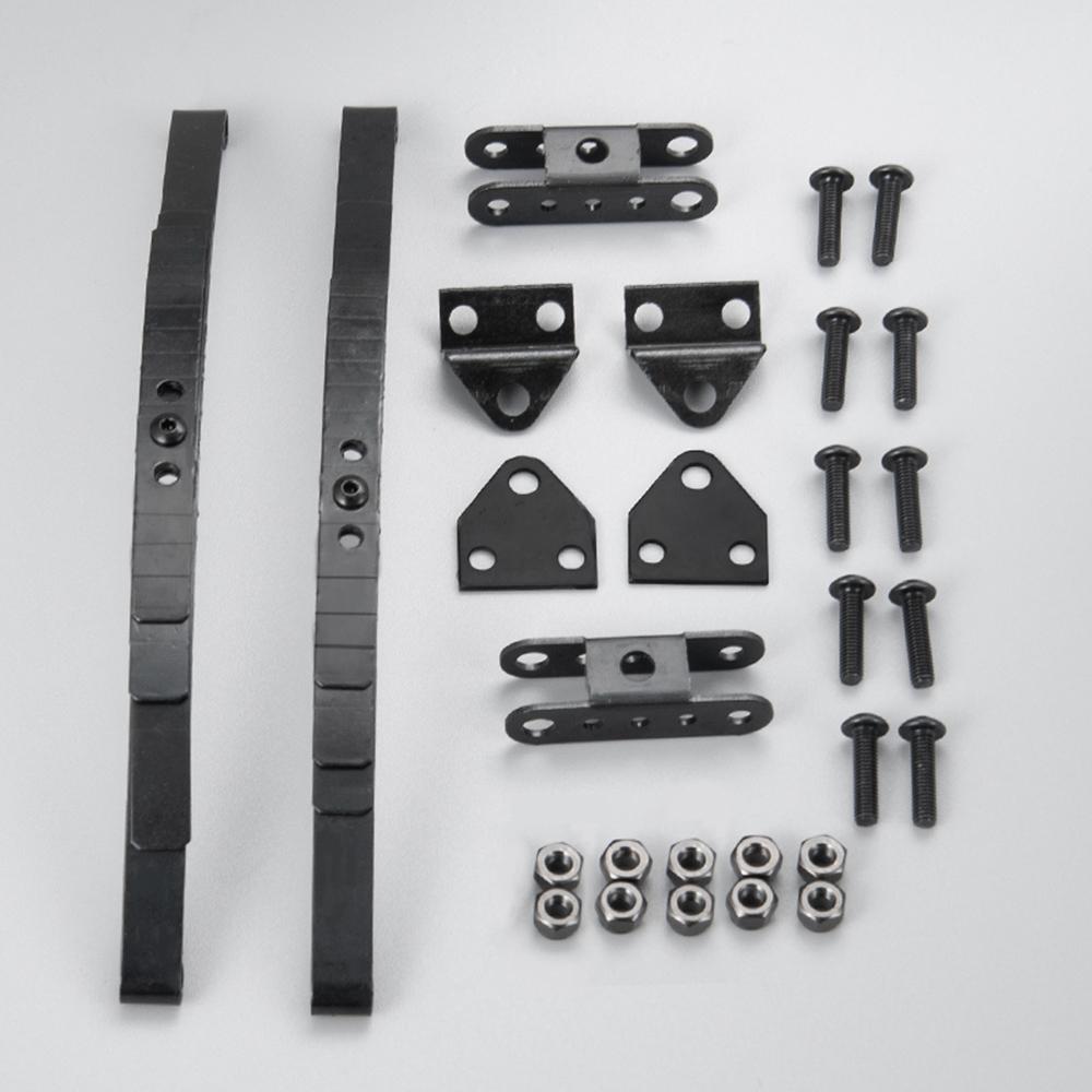 AXSPEED Black Hard Leaf Spring Suspension Stainless Steel Bar for D90 1/10 RC Crawler Car Truck Model Upgrade Parts