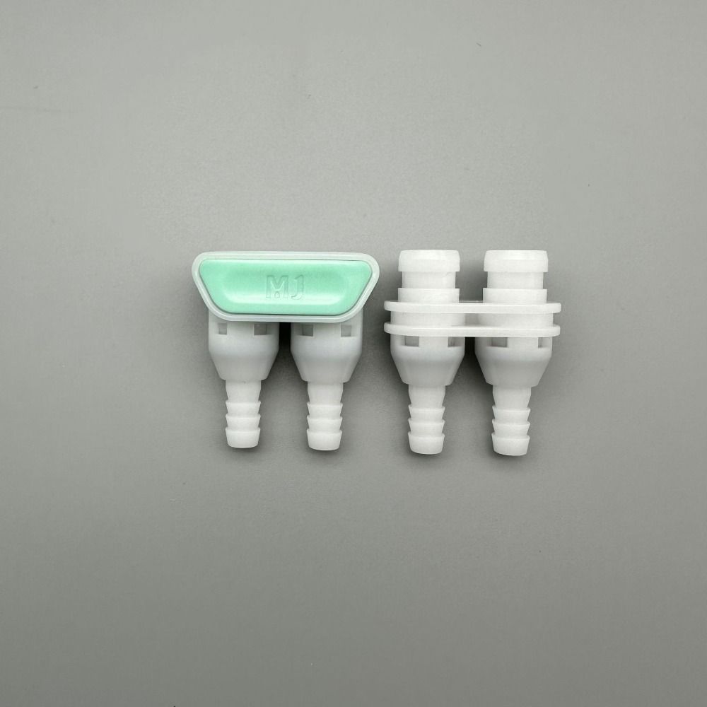 Beauty Instrument Joint CPC Quick Connector Water Injection Joint Double Tube Stop Valve Double Pipe Barb Joint Connector