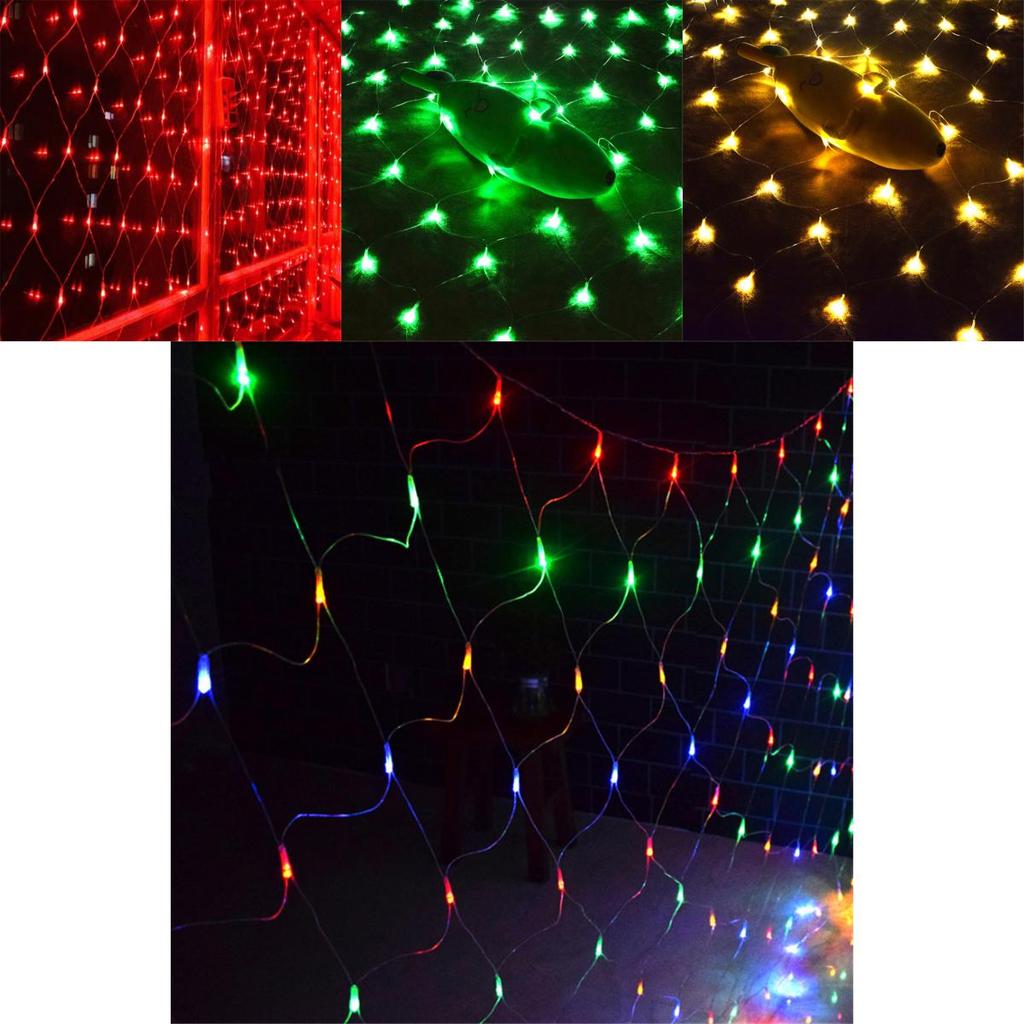 Vibrant Net Mesh Fairy String Lights 3m X 2m Featuring 200leds For Festive Celebrations