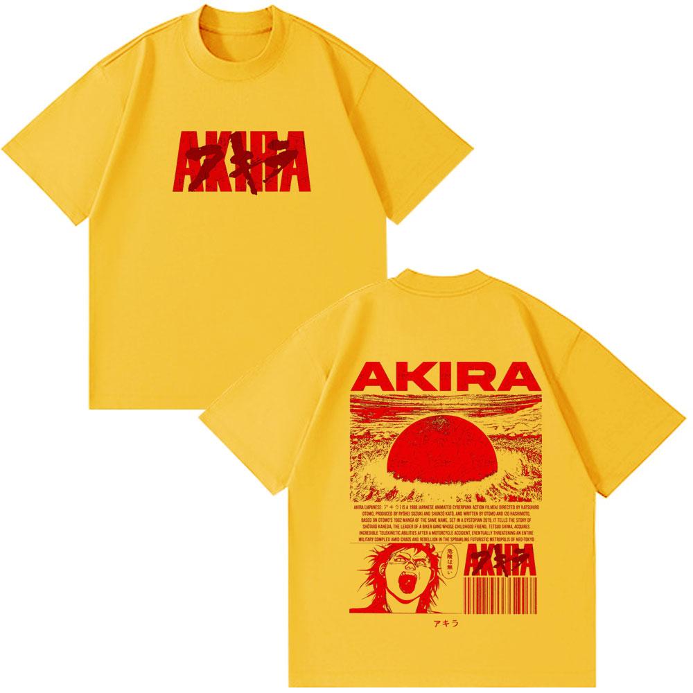 Anime Akira 90s Japanese Science Movie Shotaro Kaneda Tshirts Summer Unisex Women Short Sleeves Tshirts Funny Fashion Style Clothes
