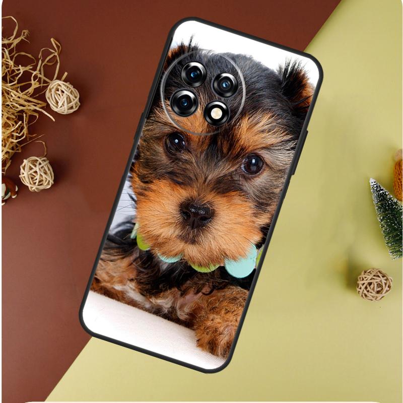Yorkshire Terriër Hond Voor OnePlus 13 13R 12 12R 11 9 10 Pro 8T 9RT 10T 10R Nord 4 CE 2 3 Lite N20 N30 Telefoonhoesje
