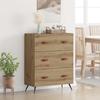 Artisan Oak Chest of Drawers 69.5 x 34 x 90 cm Particleboard