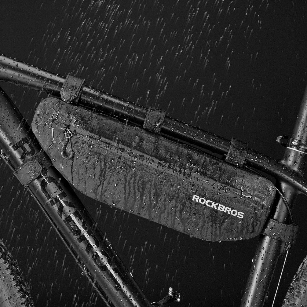 Rockbros Frame Bag Bicycle Large Triangle Easy Access To Items - Bag, Waterproof, Capacity, Bag, Lightweight, Slim,