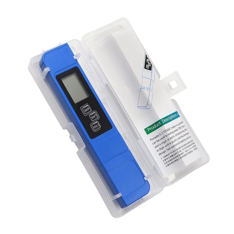 Multifunctional Water Quality Tester Monitors TDS & Temperature ABS Perfect for Household Aquariums Pool & Laboratory