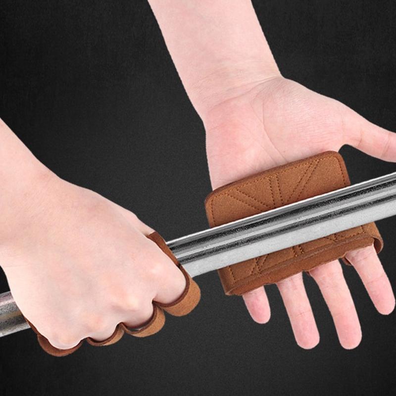 2Pcs Weight Lifting Training Half Finger for Palm Fitness Sports Bodybuilding Gymnastic Grips Gym Hand for Palm Protecto