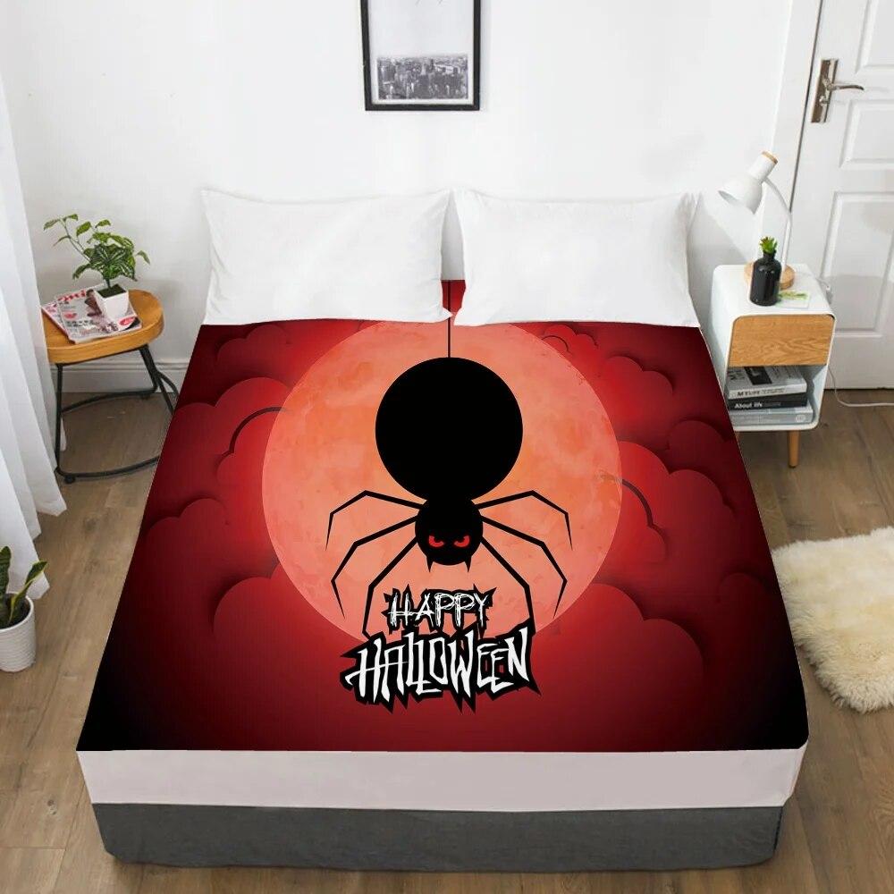 Cartoon Hallowmas Children's Elastic Fitted Sheet Bed Sheet With An Elastic Band Mattress Cover Bed Cover For Kids Baby Boy
