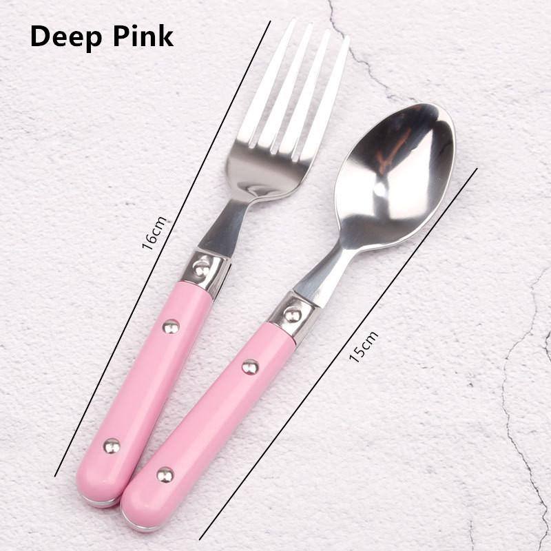 

Вилка Ложка Из Нержавеющей Стали Столовая Посуда Экологичные Многоразовые Кухонные Принадлежности Столовые Принадлежности Бытовые Принадлежности розовый