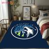 Titleminnesota Timberwolves Logo Printtitle Carpet Floor Mats Living Room And Bedroom Mats Protective Pad Office Chair Cushion Doormat