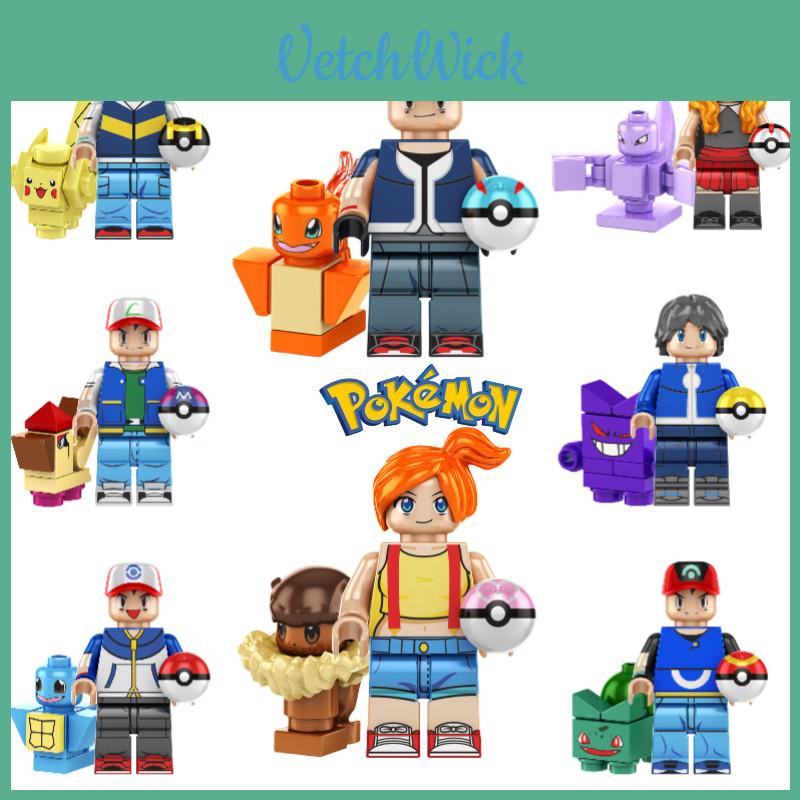 Kf6189 Pokemon Pikachu Smart Pet Elf Ball Building Block Mini Figure Bag