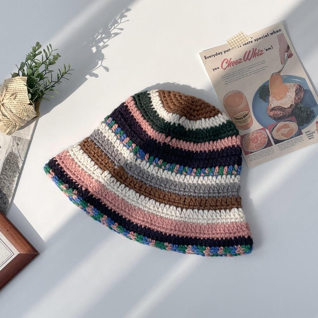 Women's and Men's Daily Color Block Bucket Hat